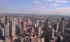 Looking northeast to Queens from 57 floors up