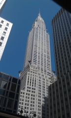 The Chrysler building from my car window.