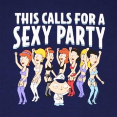 Family Guy Sexy Party Navy Shirt (Custom)
