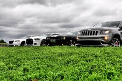SRT family (L to R) 2012 Chrysler 300 SRT8, Dodge Charger SRT8, Dodge Challenger SRT8, and Jeep Grand Cherokee SRT8