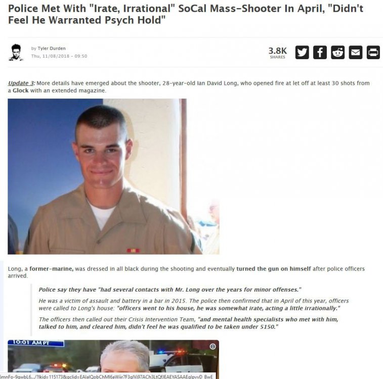 Police Met with irate irrational socal mass-shooter in april didnt feel he warrented psychhold --you see here they are going with this..JPG