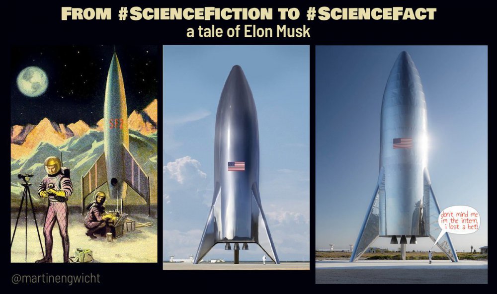 Leave it to Elon Musk to make SiFi a reality. Dad told me it would never happen.. he is really short sighted somtimes.jpg