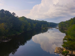 Cape Fear River, from route 217 bridge, in Erwin, NC