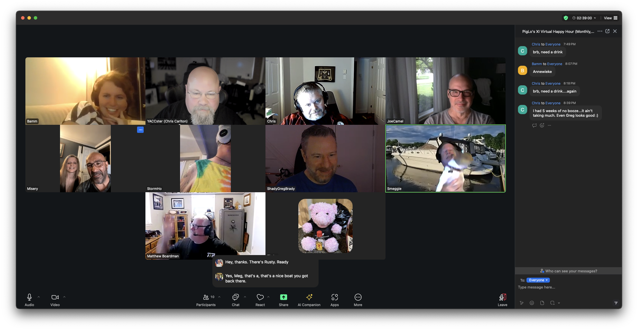 XI Zoom at PigLo's loASIS (Monthly, Every 3rd Saturday)